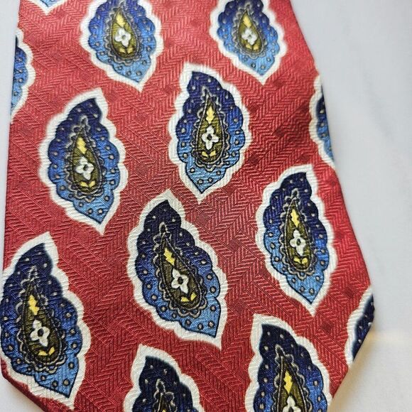 Vintage Villa Bugatti 100% Silk Paisley Tie - Picture 5 of 7